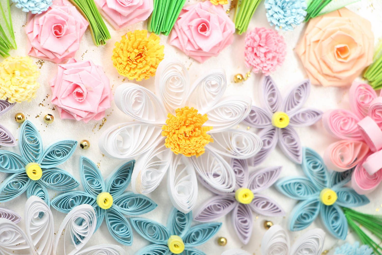 Beautiful quilling picture photo 2