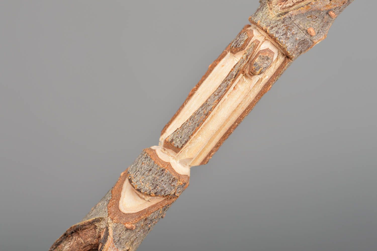 Bolígrafo de madera de estilo ecológico tallado a mano regalo original artesanal foto 3