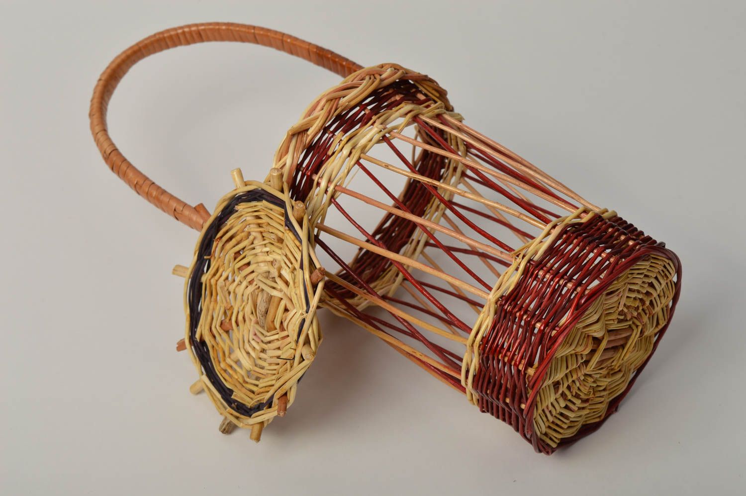 Unusual handmade woven cachepot interior decorating home goods gift ideas photo 4
