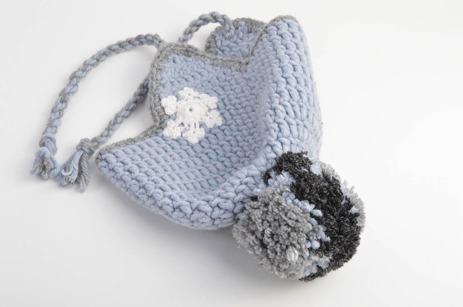 Handmade cute crocheted cap woolen children accessory warm cap for kids photo 4