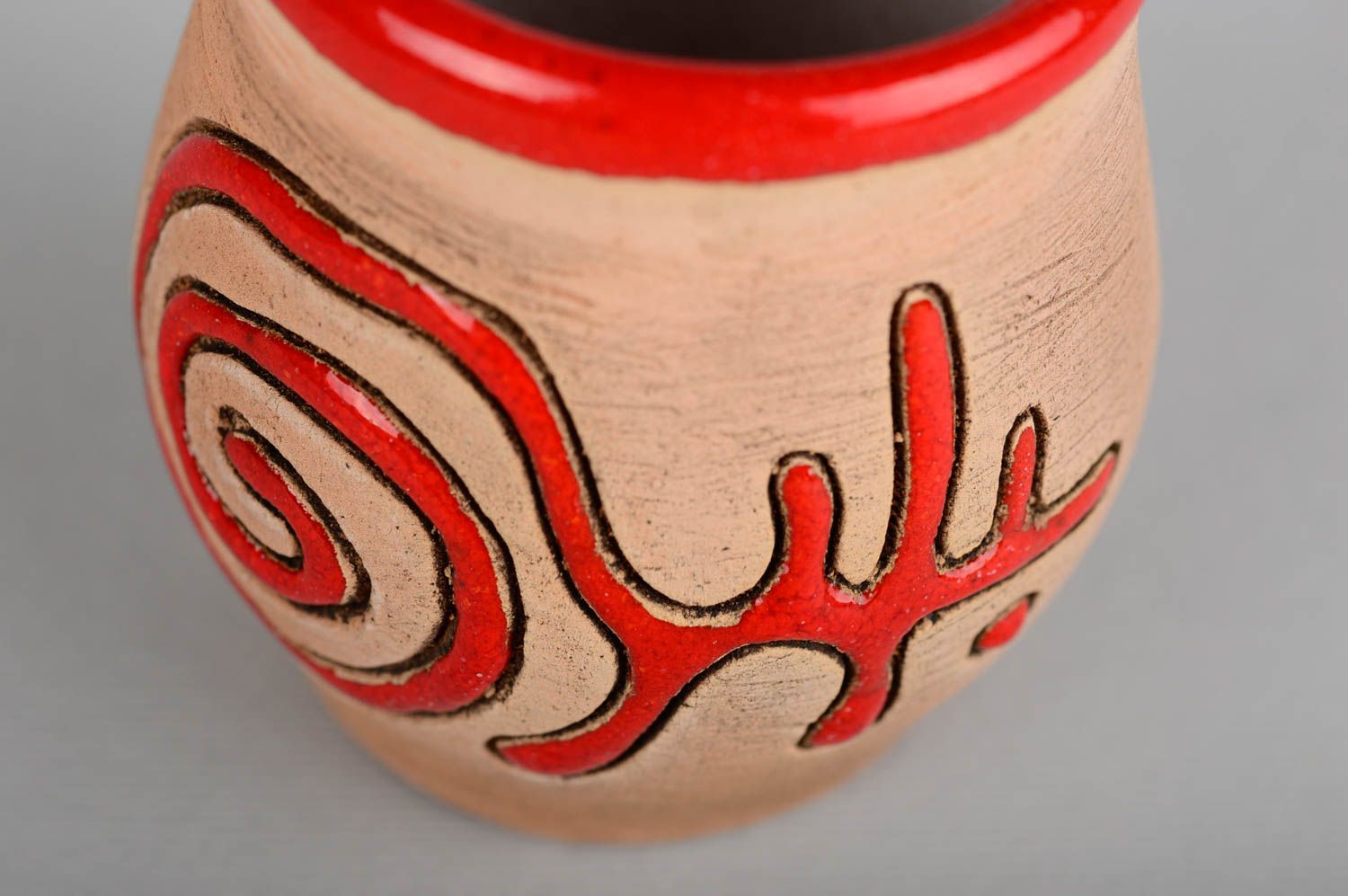 Vaso para chupito de cerámica hecho a mano utensilio de cocina regalo original foto 3