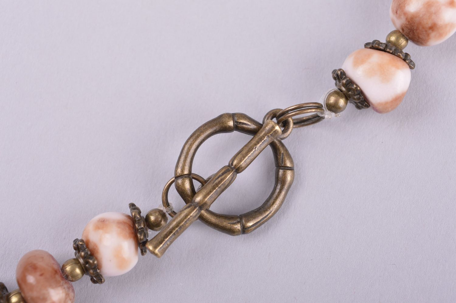 Handmade designer elegant necklace unusual accessory elite jewelry for women photo 5