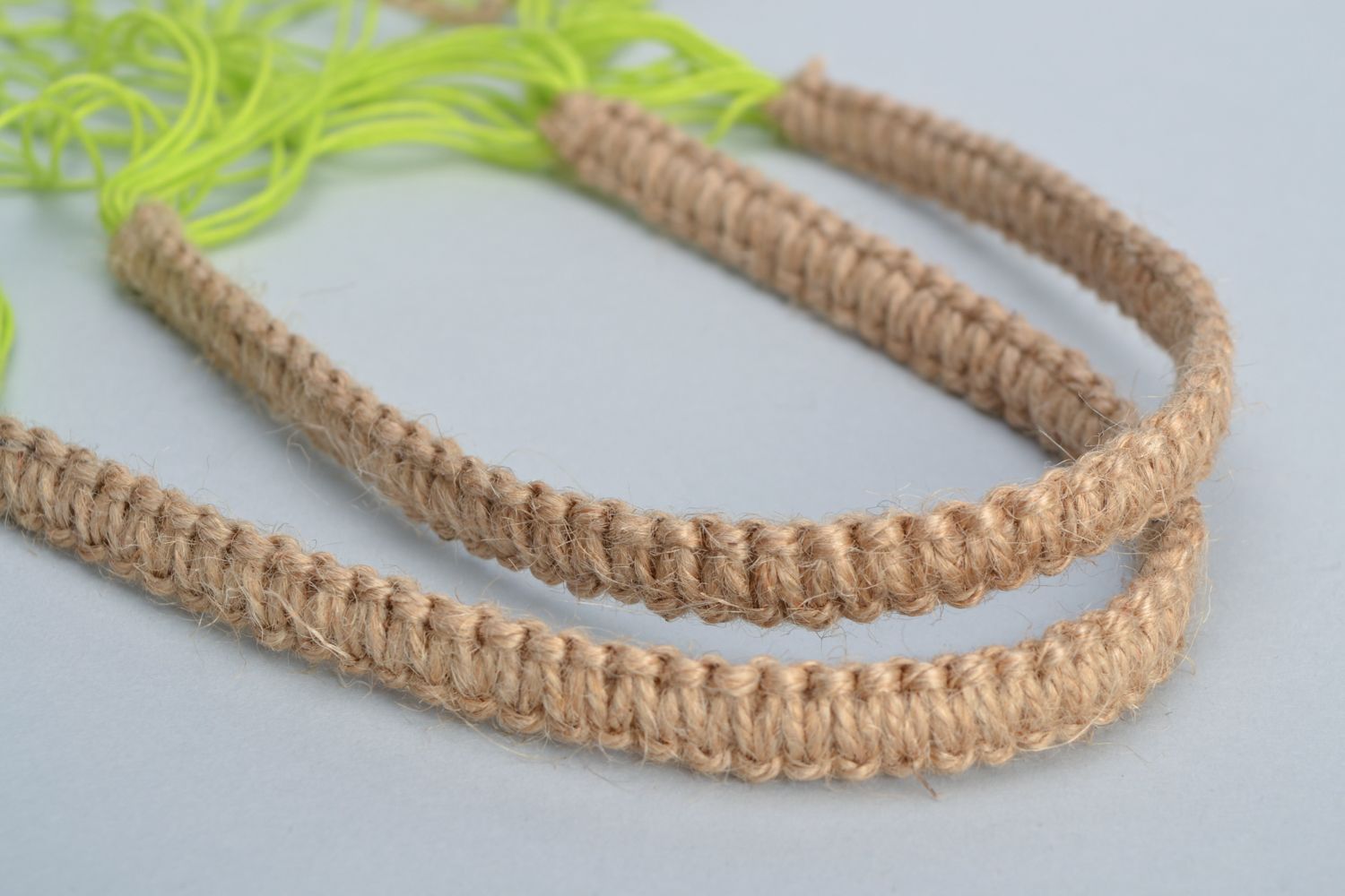 Linen string market bag photo 3