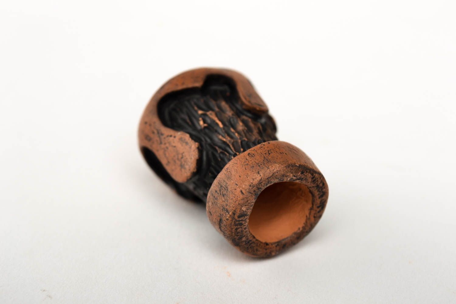 Аксессуар для курения ручной работы керамический сувенир изделие из глины фото 3
