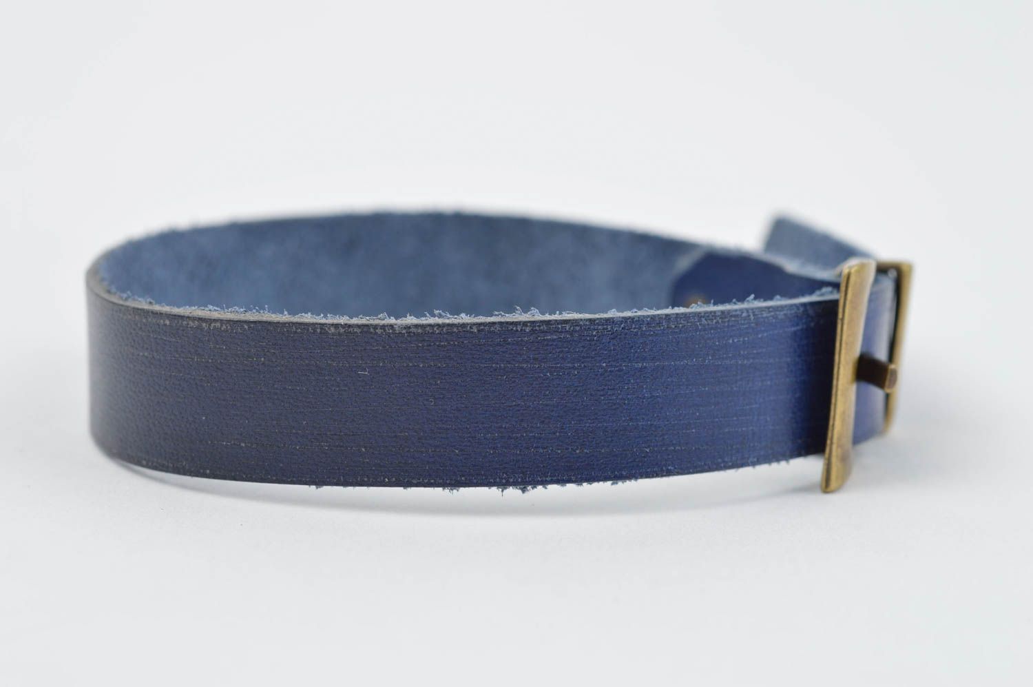 Stylish handmade leather bracelet leather goods fashion accessories gift ideas photo 3