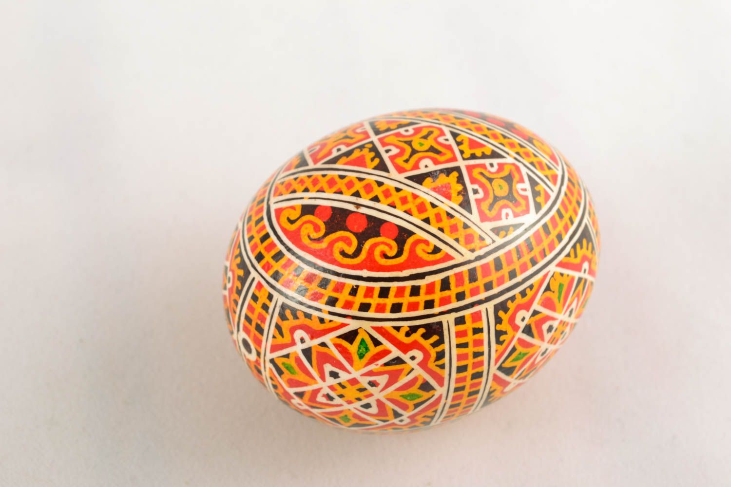 Painted egg with ornament photo 2