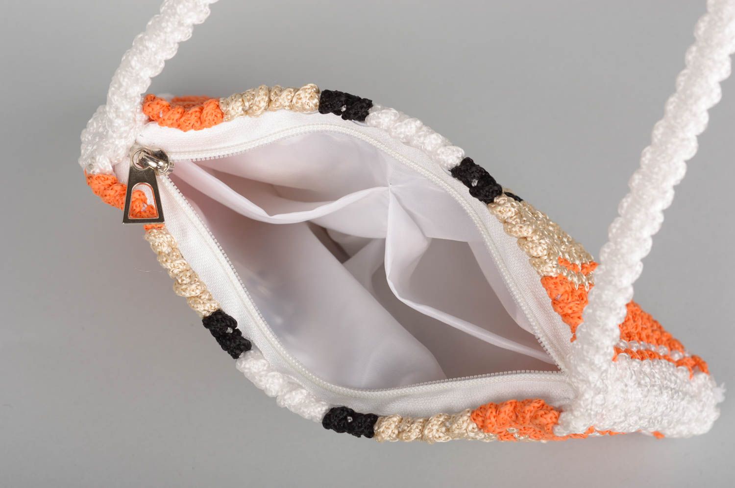 Bolso hecho a mano original a rayas regalo para mujeres accesorio de moda foto 3