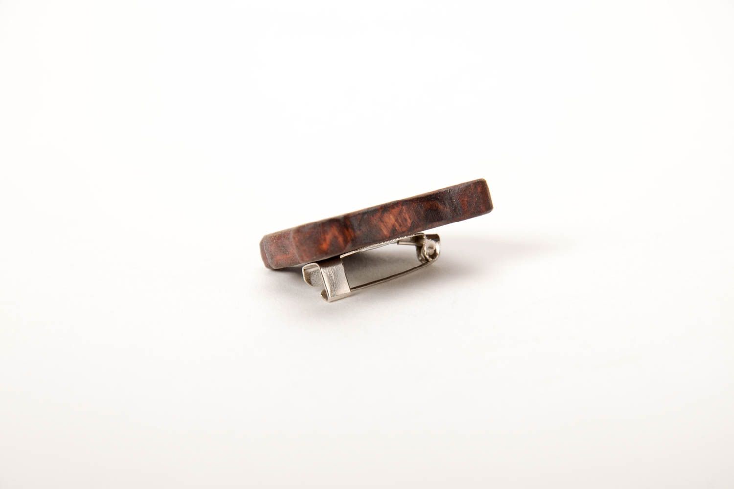 Handmade brooch designer brooch wooden accessory unusual gift wooden brooch photo 5