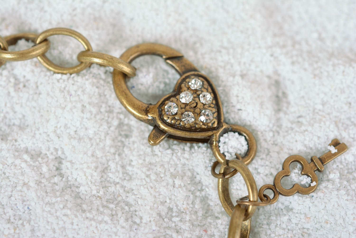 Bracelet breloques en métal Bijou fait main style marin original Cadeau femme photo 5