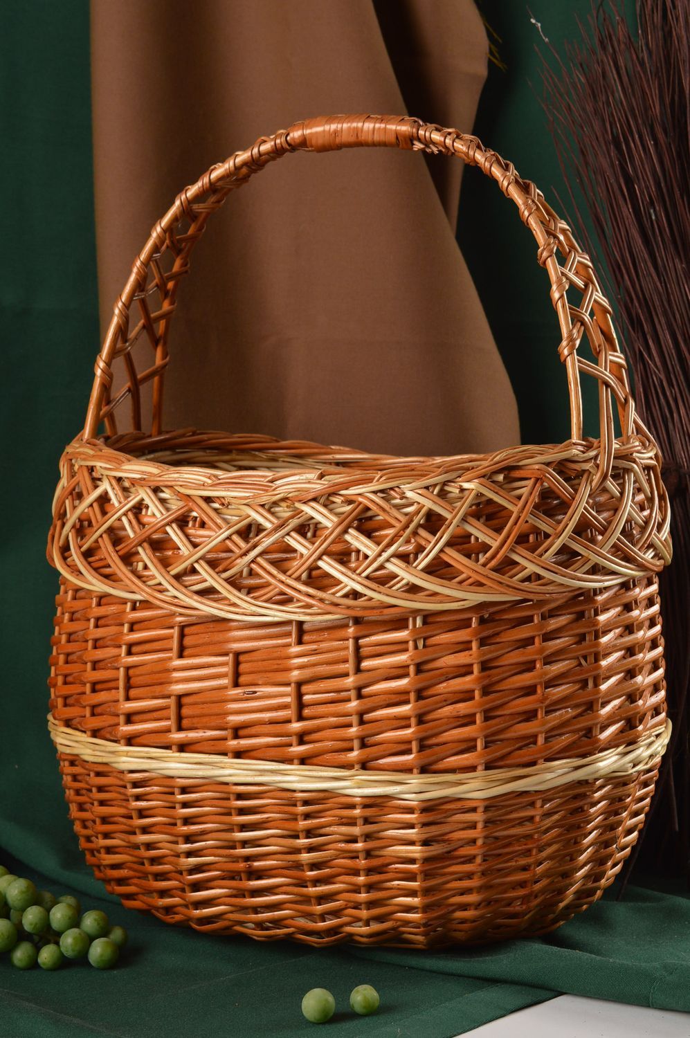 Handmade designer cute basket unusual stylish basket woven basket ideas photo 1