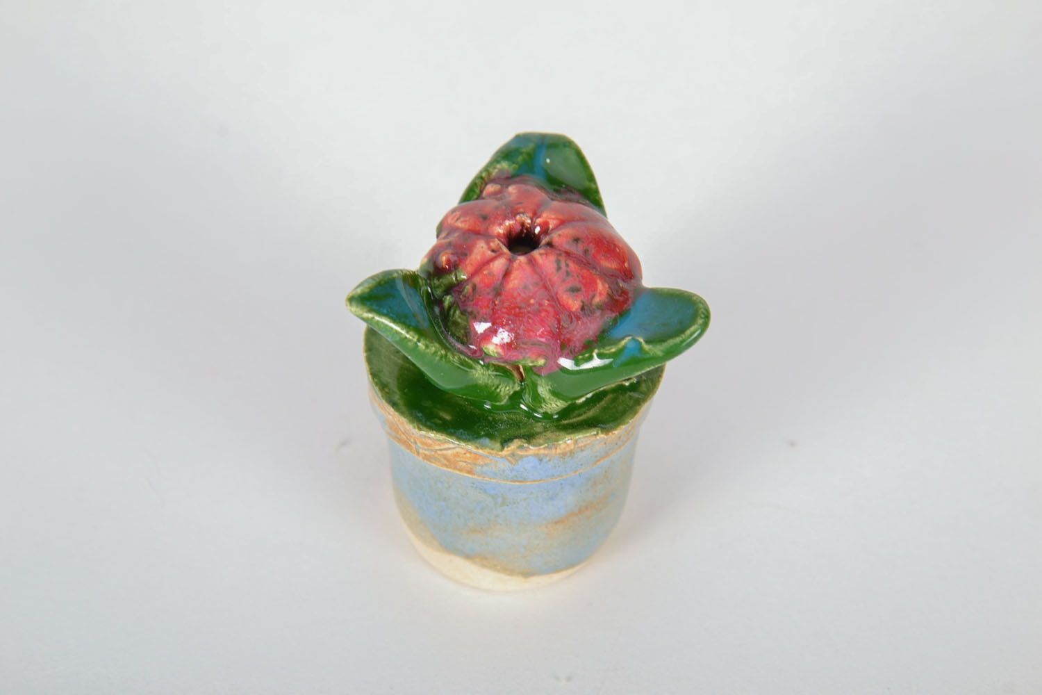 Figurine en céramique originale en forme de fleur photo 3