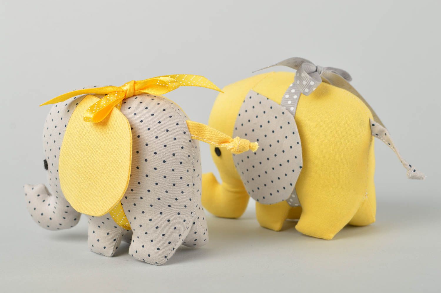 Elefantini fatti a mano pupazzi di peluche giocattoli simpatici da bambini 2 pz foto 5