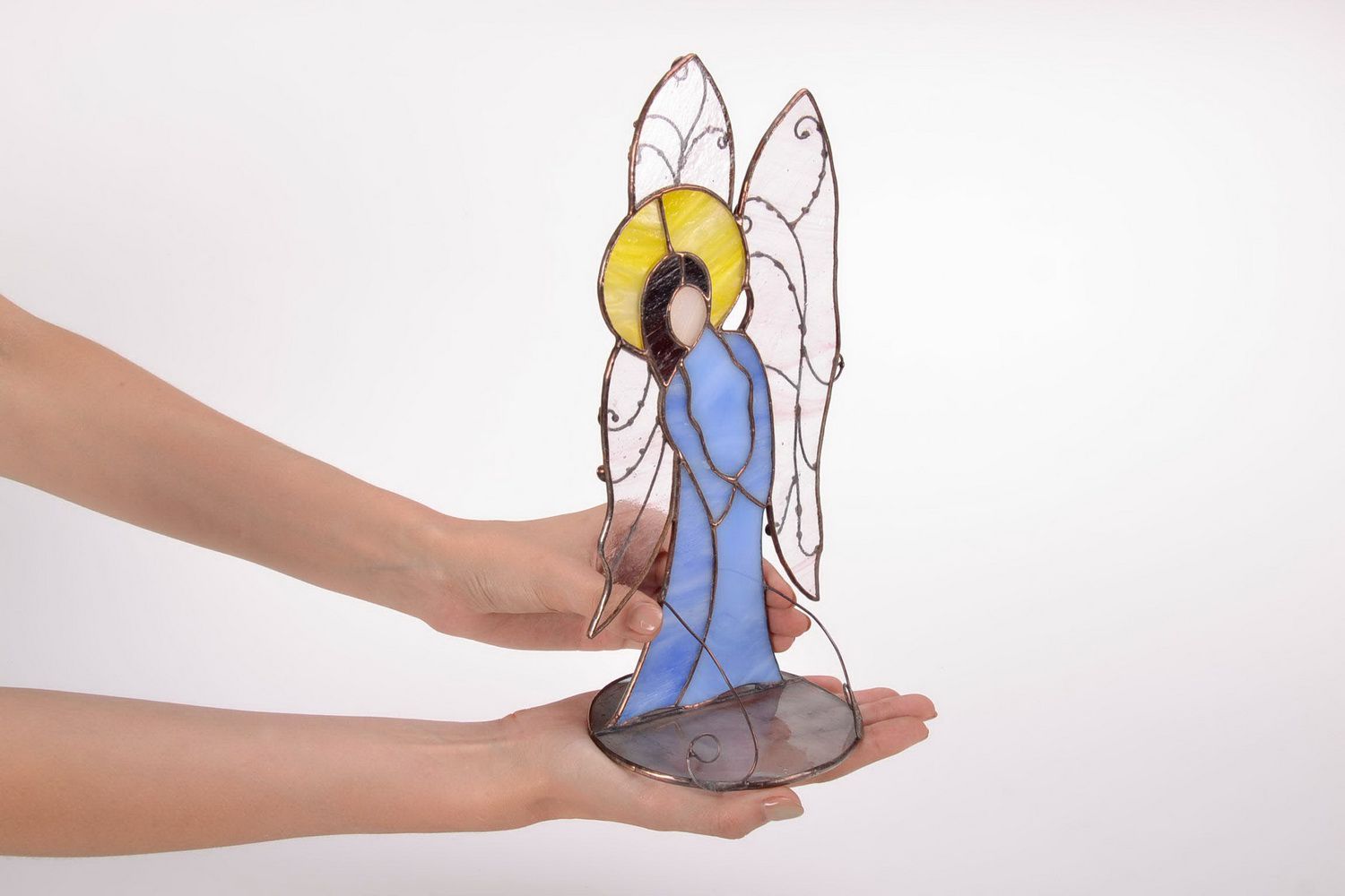 Figurine en verre faite main Ange photo 5