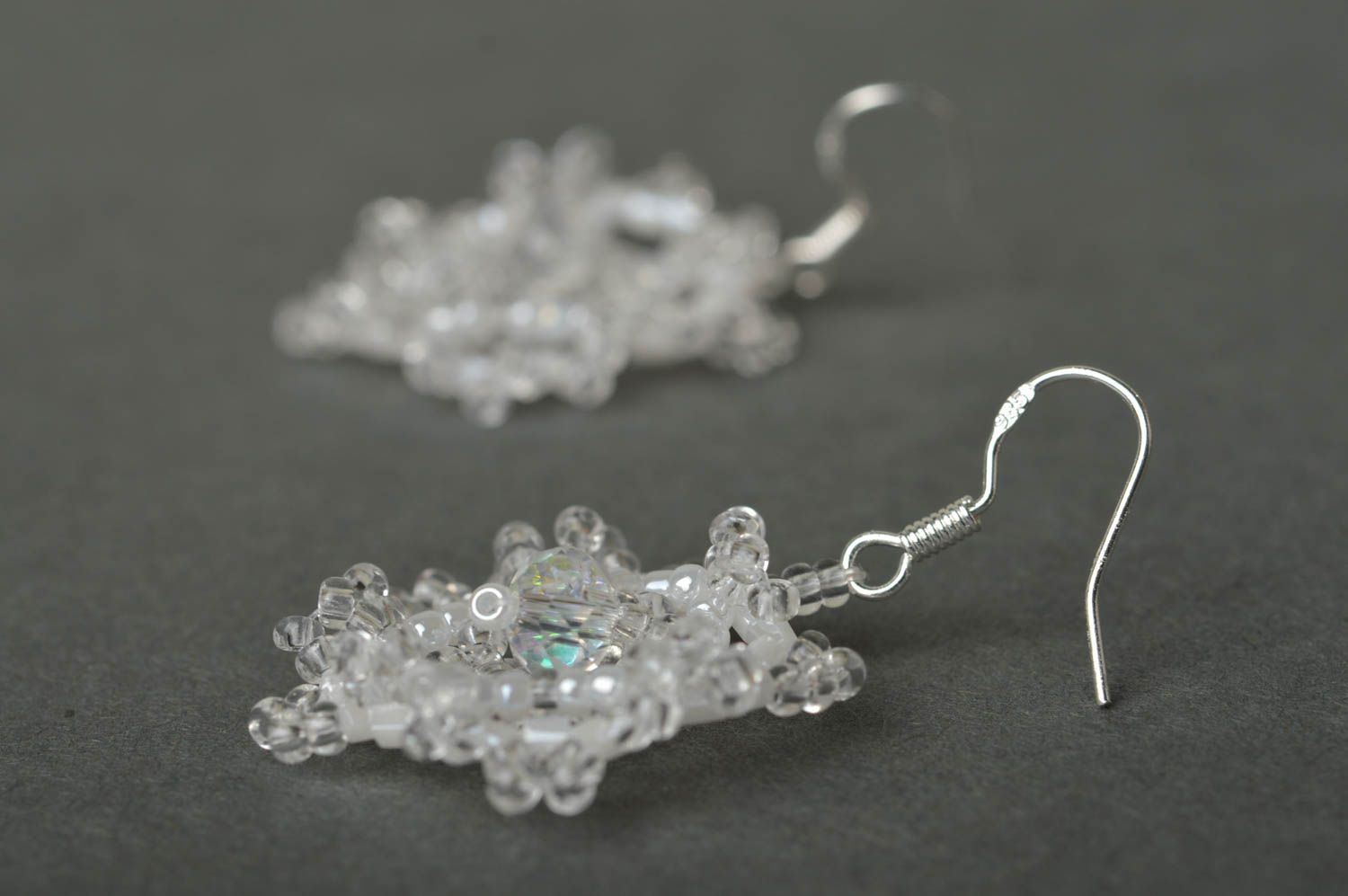 Seed bead jewelry stylish fashion earrings made of seed beads fashion jewelry photo 4