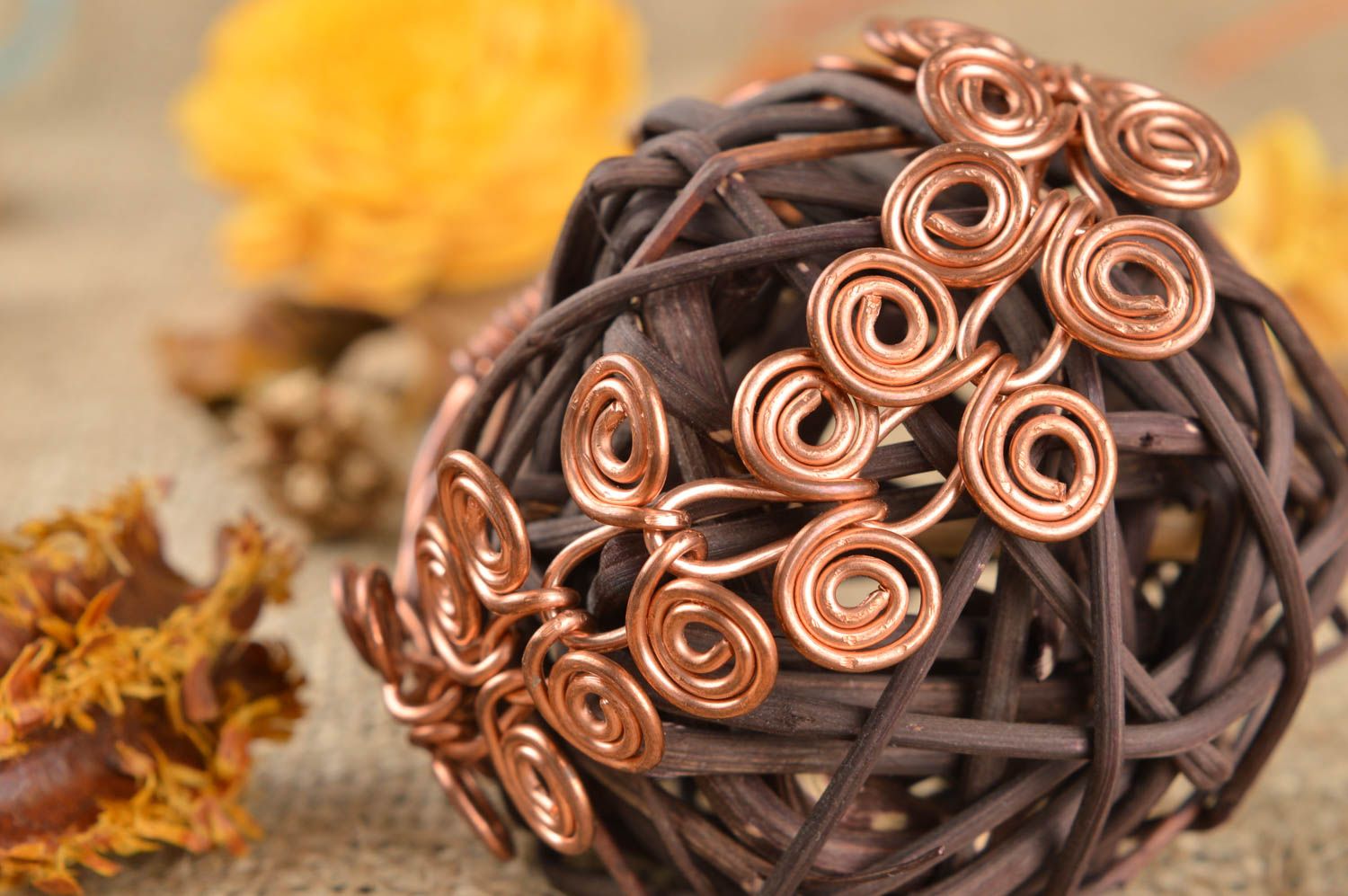 Copper bracelet designer jewelry handmade bracelet unique jewelry gifts for her photo 1