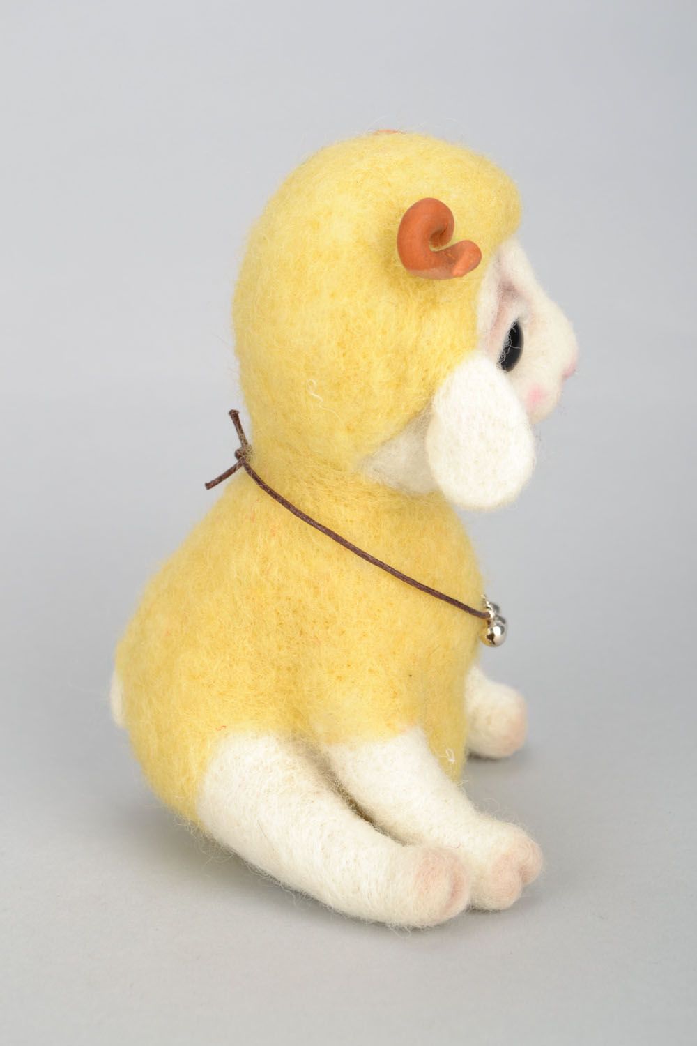 Yellow lamb design soft toy photo 3