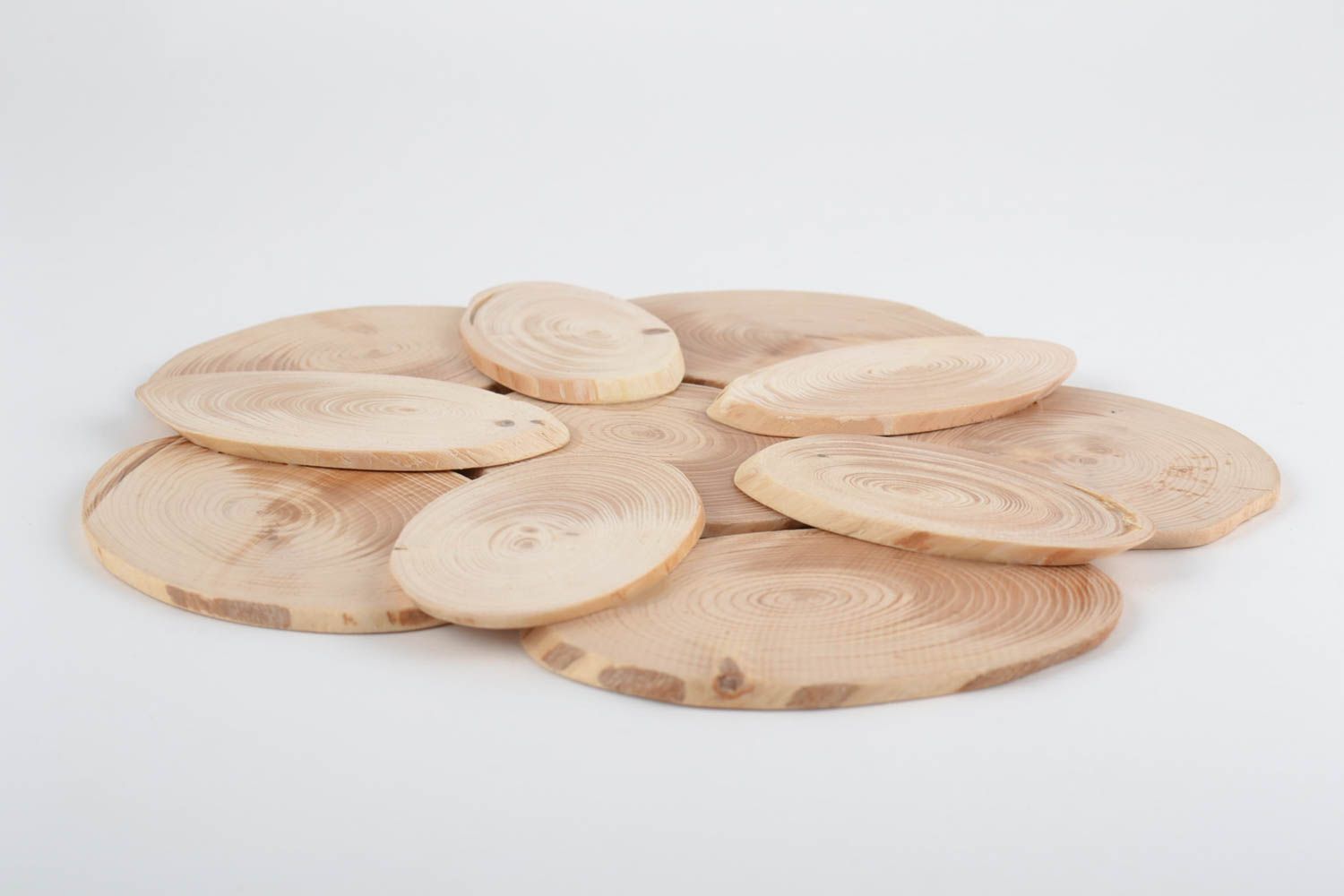 Dessous-de-plat en bois de pin fait main original pour casseroles et poêles photo 5