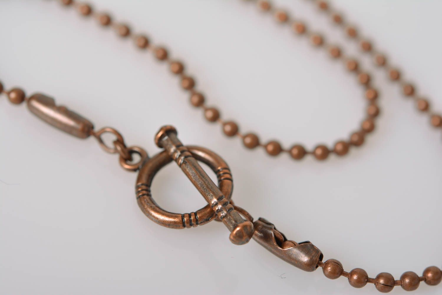 Beautiful handmade rectangular plastic pendant necklace on chain photo 4