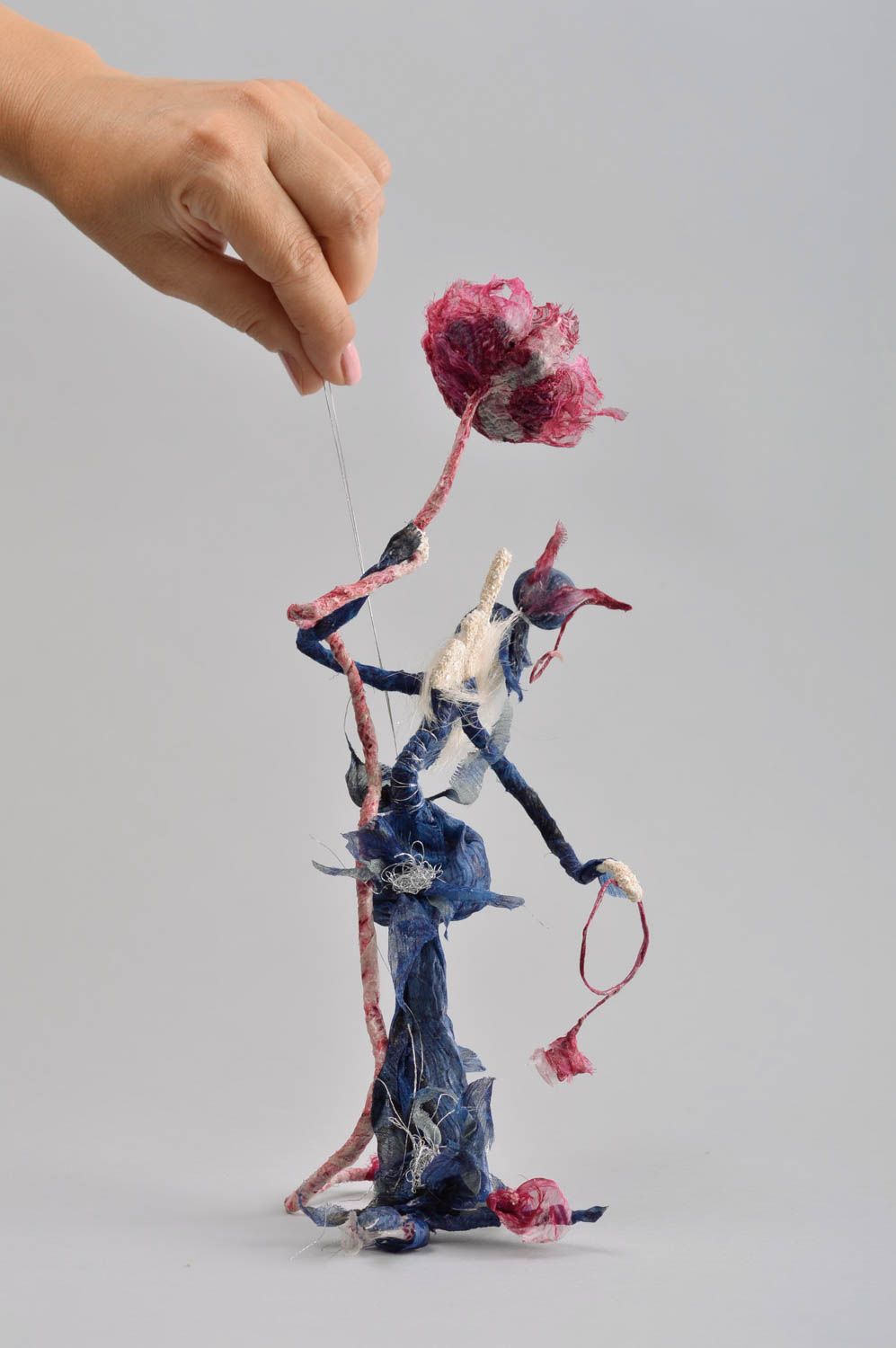 Авторская кукла игрушка ручной работы необычная дизайнерская кукла настенная фото 5