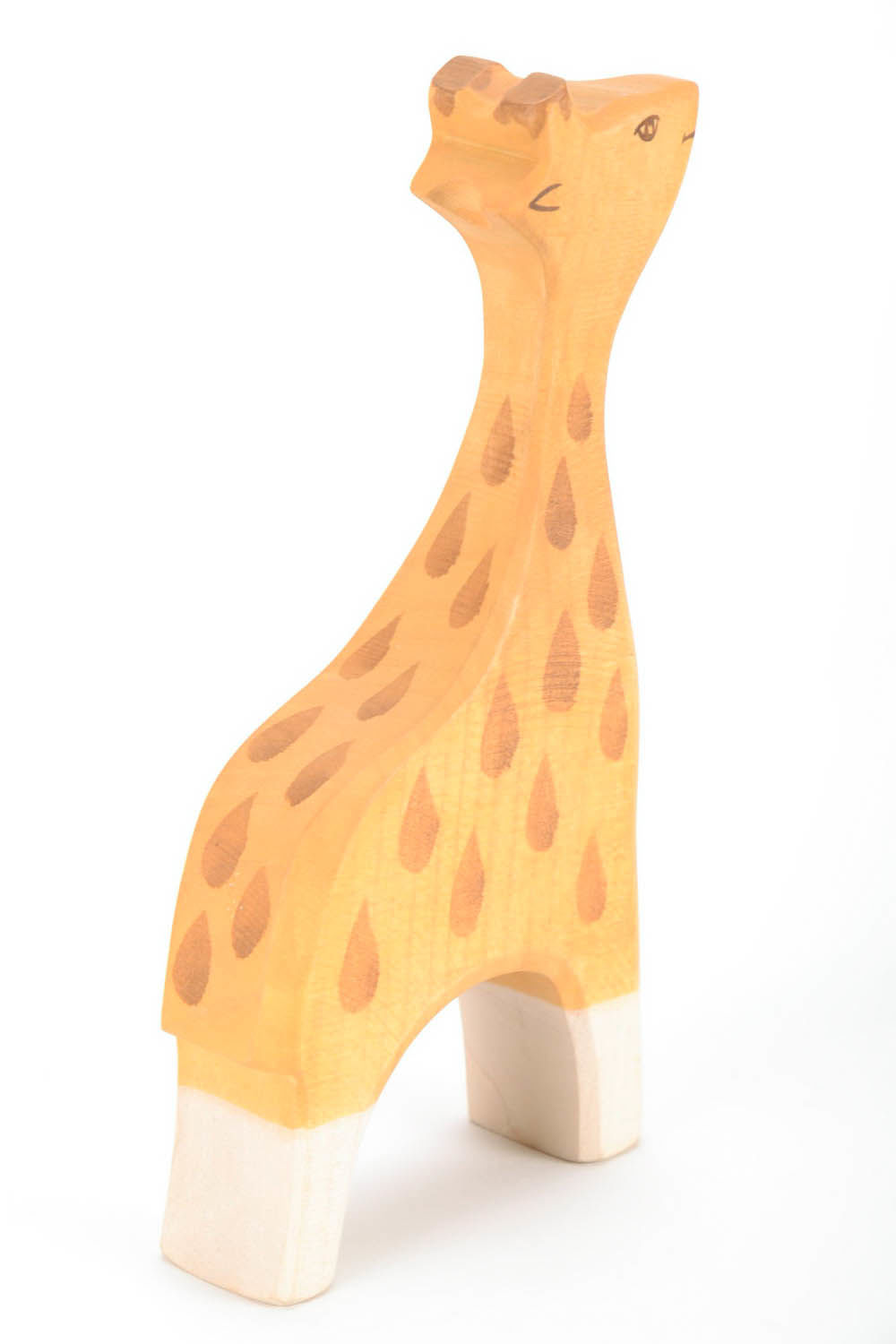 Jouet en bois artisanal Petite girafe  photo 4