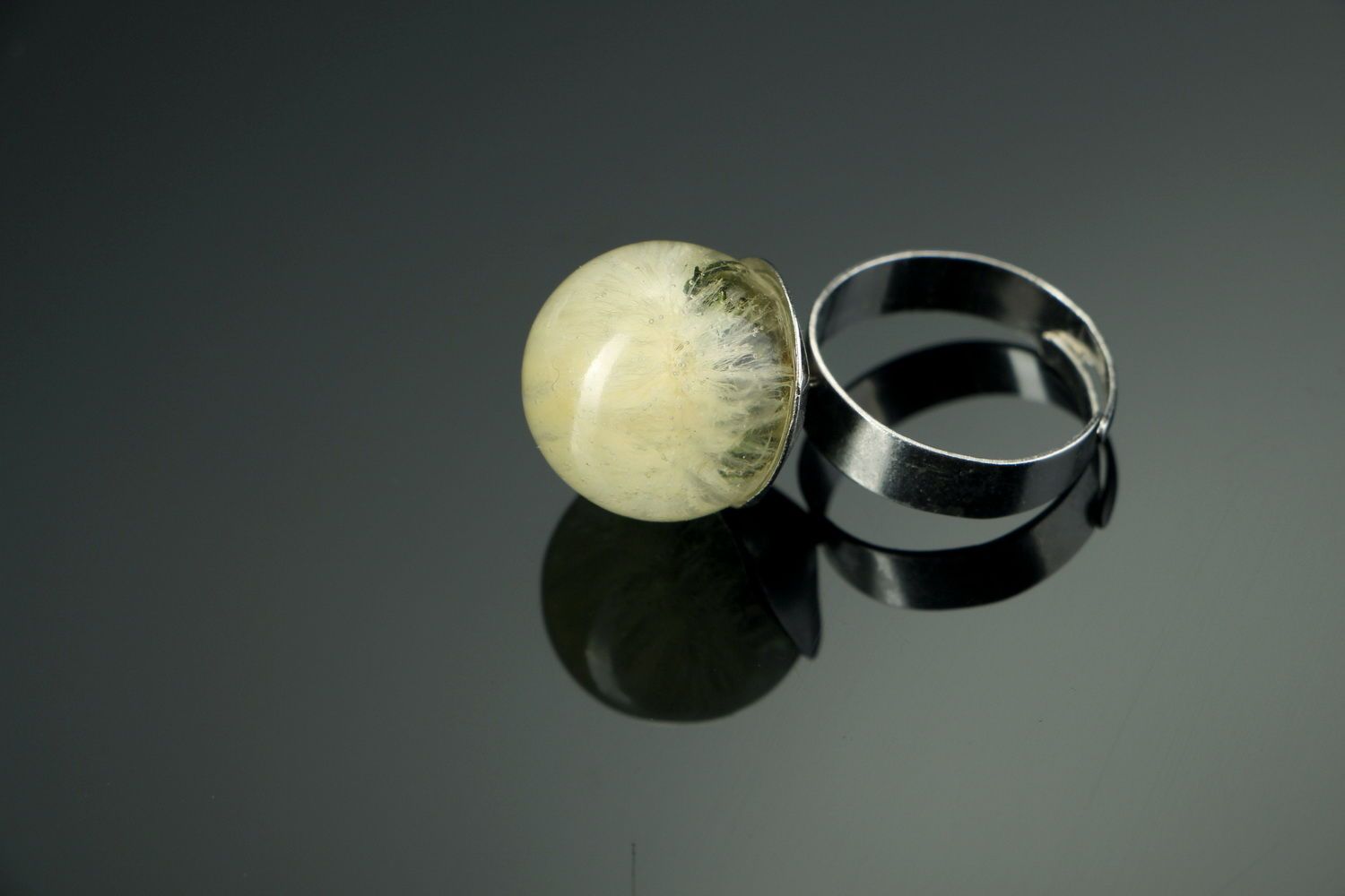 Ring with dandelion photo 3