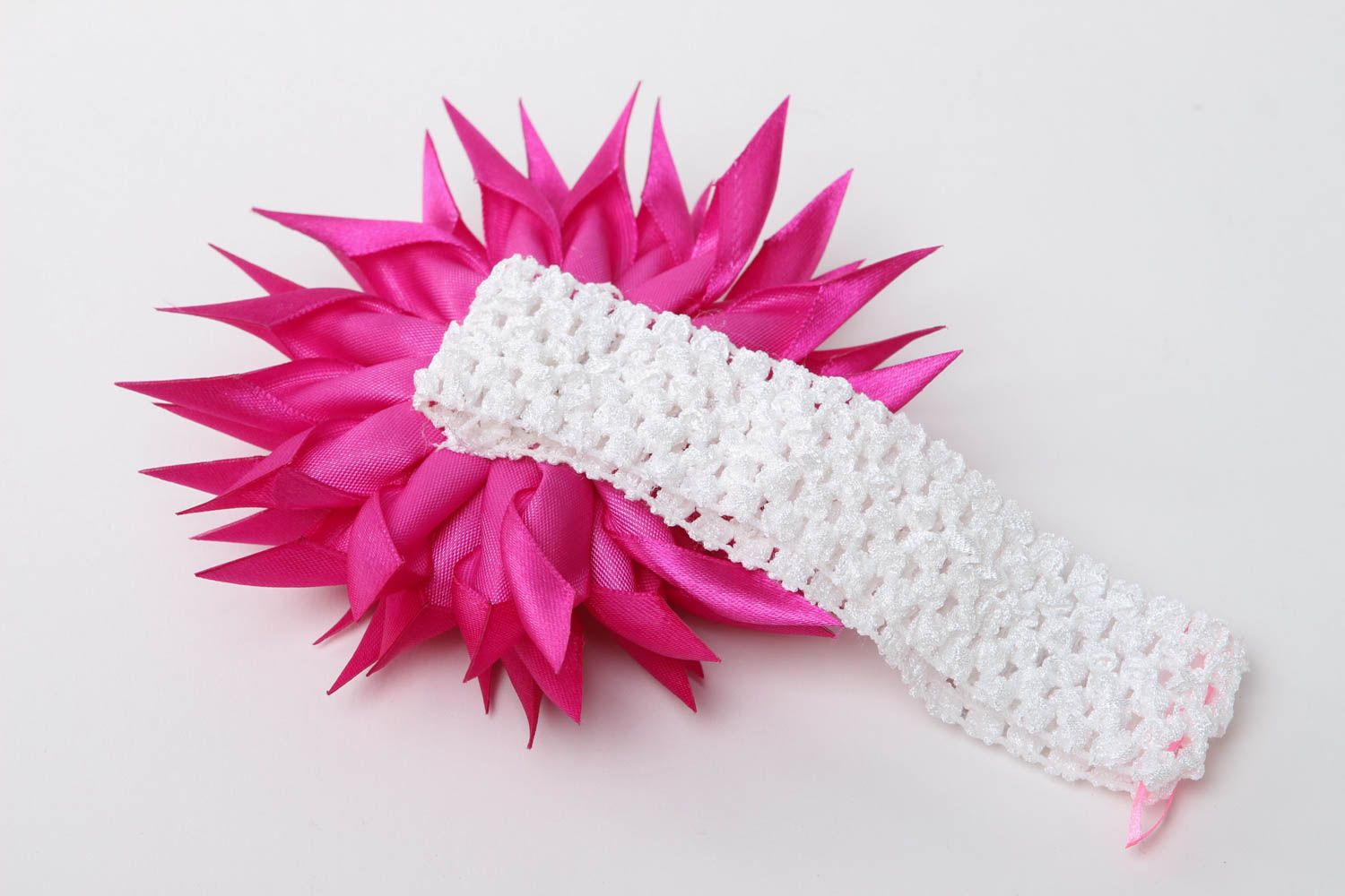 Повязка на голову ручной работы повязка для девочки детская повязка с цветком фото 4
