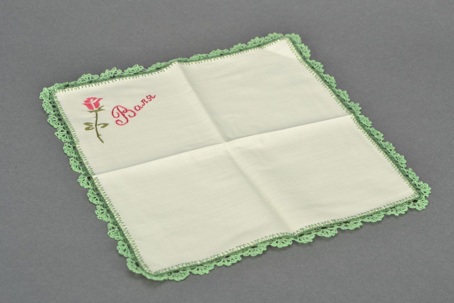 Handmade handkerchief Valya photo 1