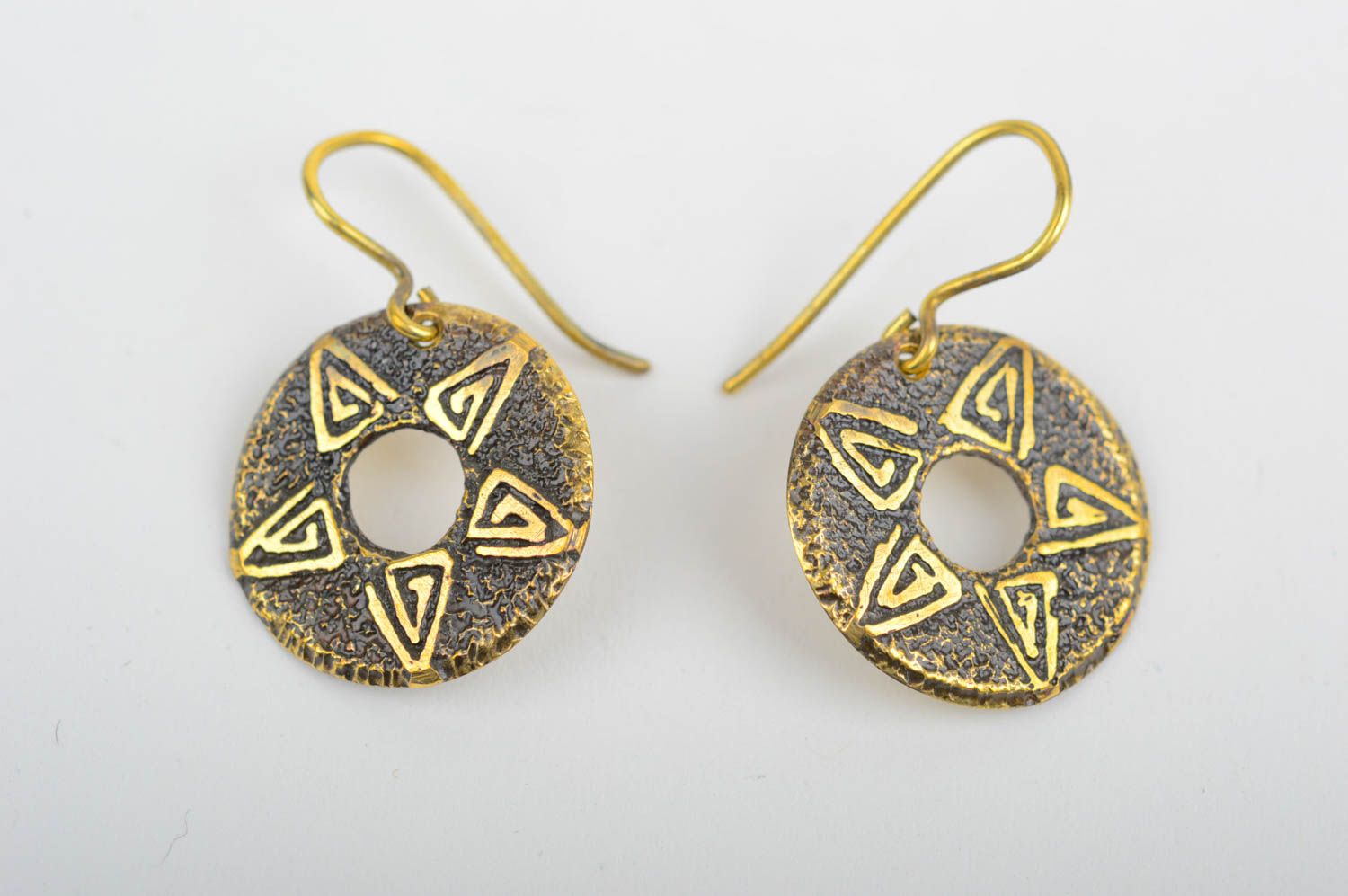 Handmade metal earrings unusual cute earrings fashion trends gifts for her photo 1