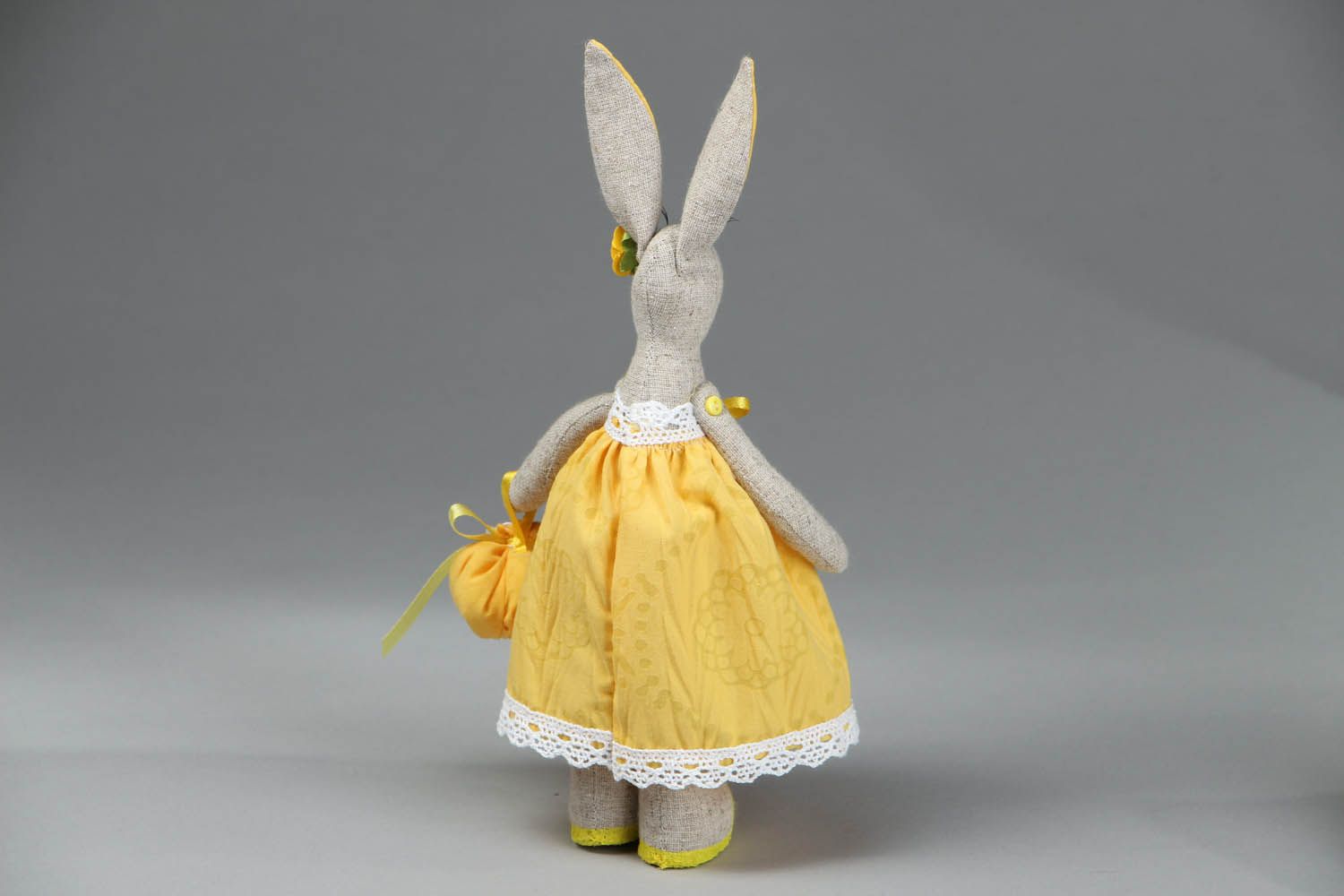 Fabric toy Yellow Rabbit photo 3