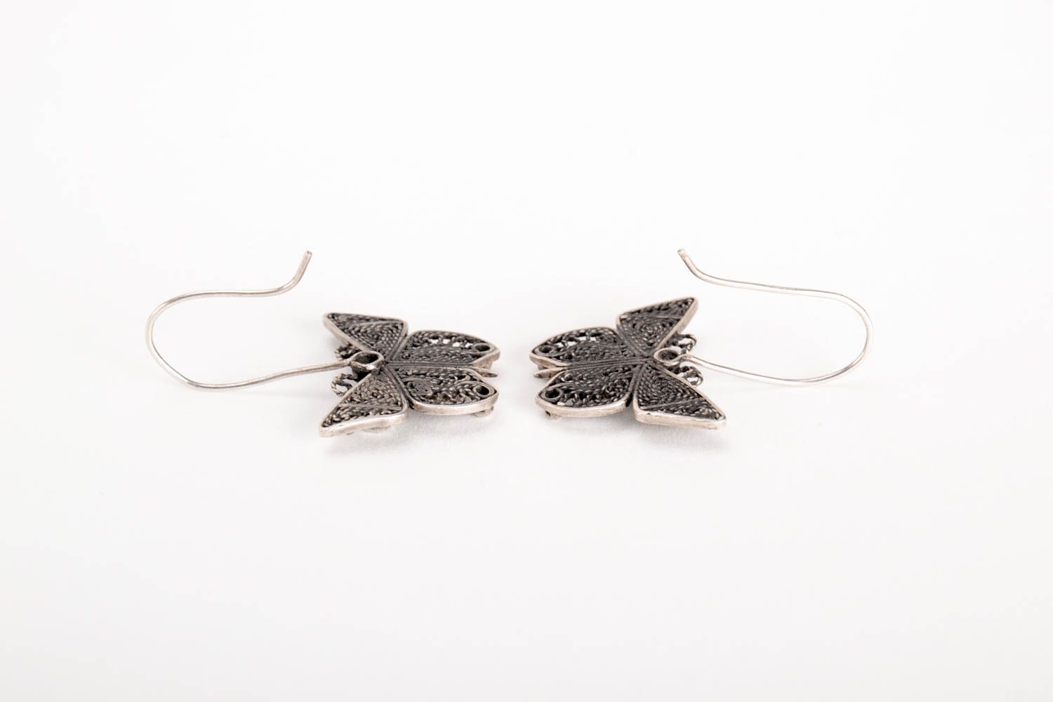 Handmade earrings silver earrings designer accessories fashion jewelry photo 3