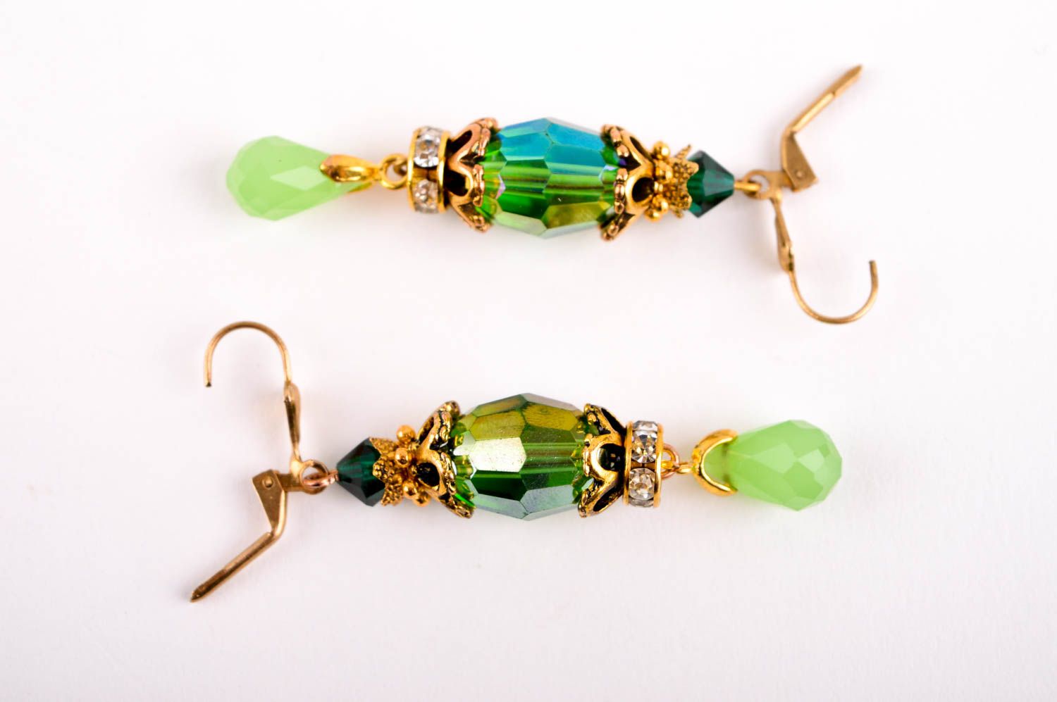 Juwelier Modeschmuck handgemachte Ohrringe Kristall Schmuck grell für Frauen foto 5