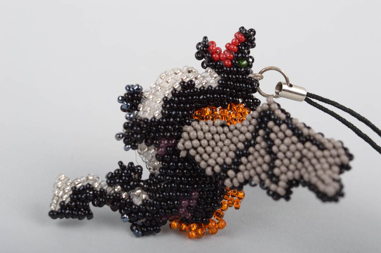 Llavero hecho a mano con forma de dragón accesorio para llaves regalo original foto 2