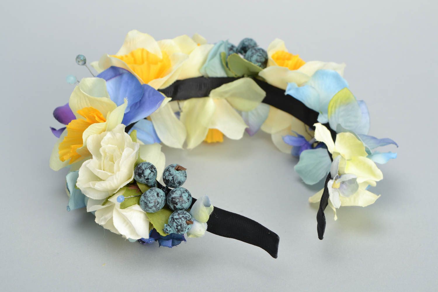 Handmade headband Summer Bouquet photo 5