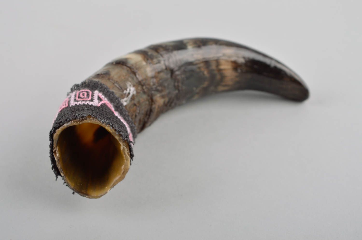 Beautiful handmade drinking horn unusual wine glass ideas handmade gifts photo 2