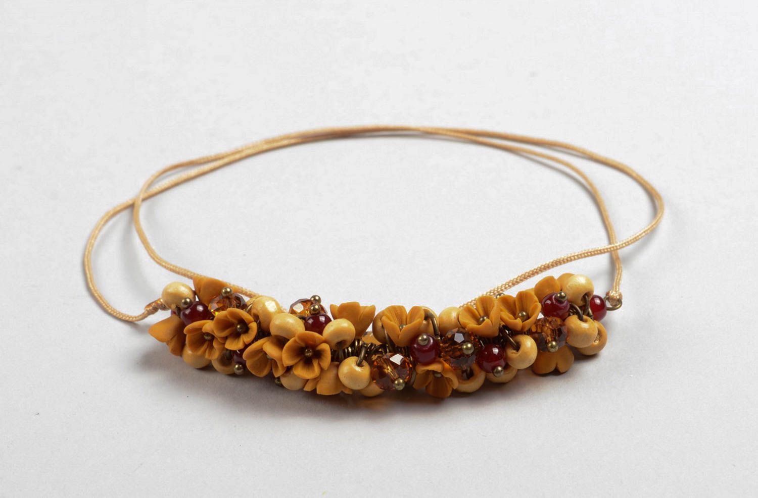 Collar hecho a mano de arcilla polimérica accesorio artesanal collar femenino foto 4