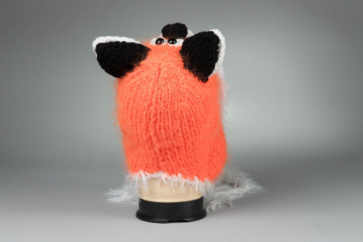 Knitted hat Fox photo 3