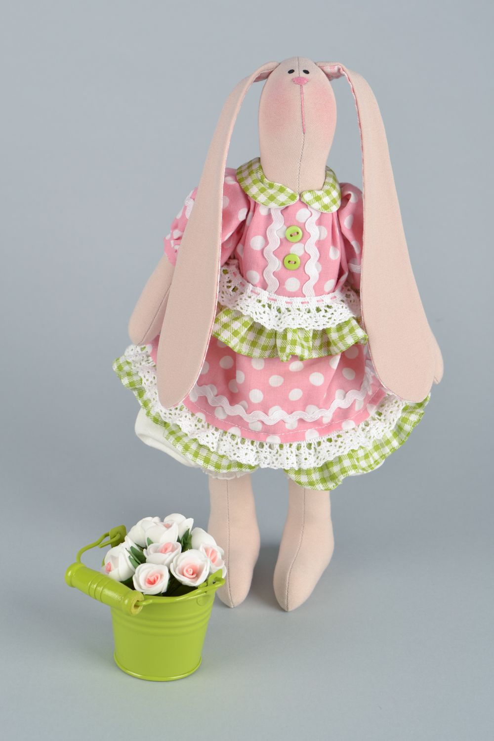 Designer Stofftier Hase foto 1