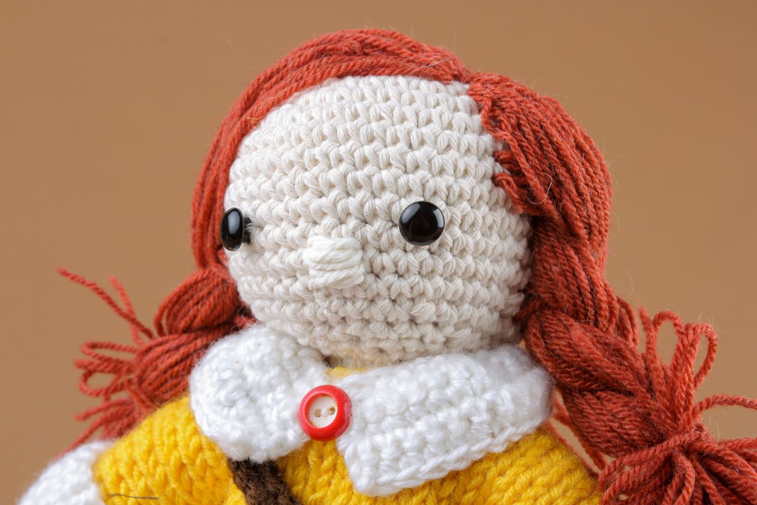 Bambola a maglia fatta a mano pupazzo morbido da bambini a uncinetto foto 5