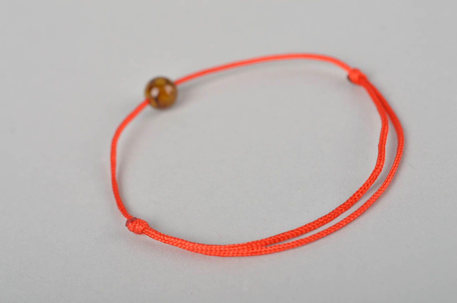 Handmade accessories beautiful wrist bracelet with bead red designer bracelet    photo 5