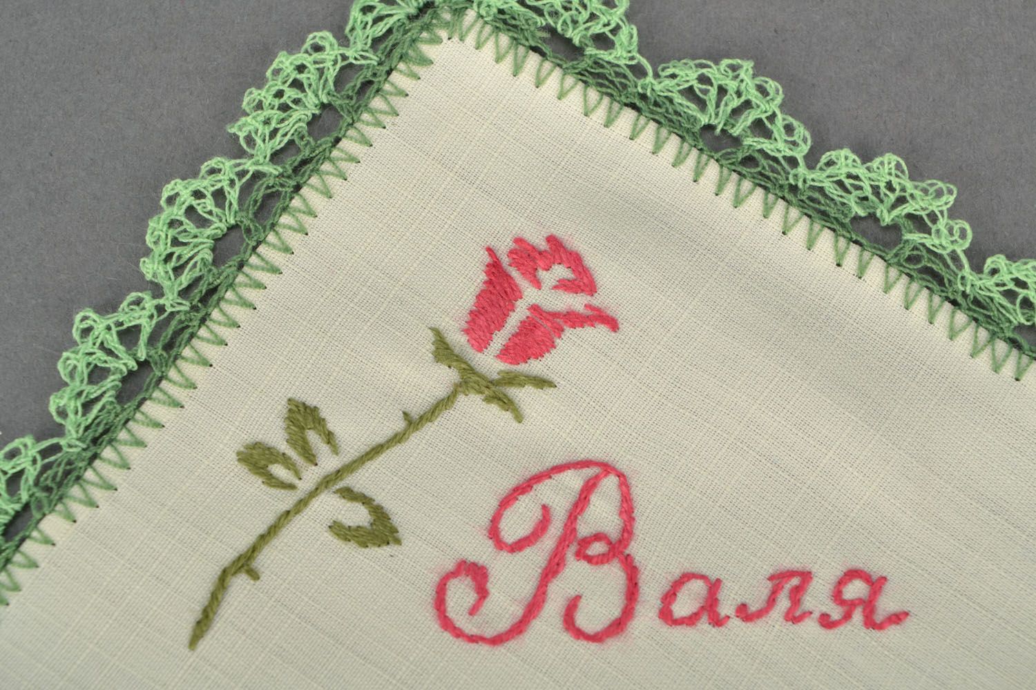 Handmade handkerchief Valya photo 4