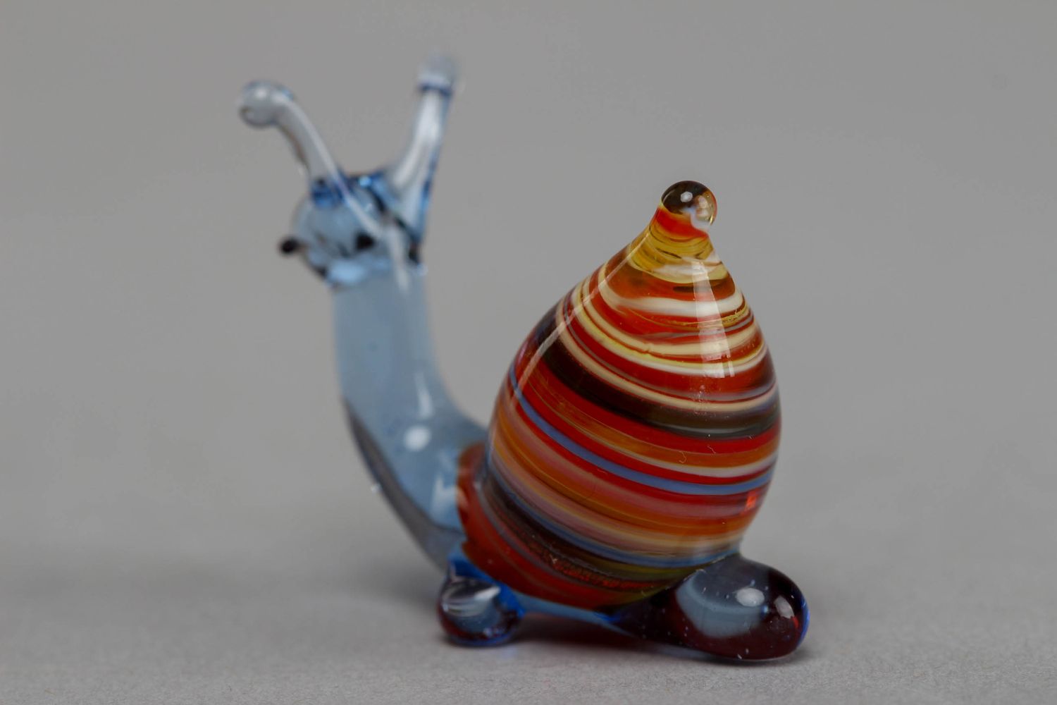 Figurine en verre au chalumeau Escargot faite main photo 2