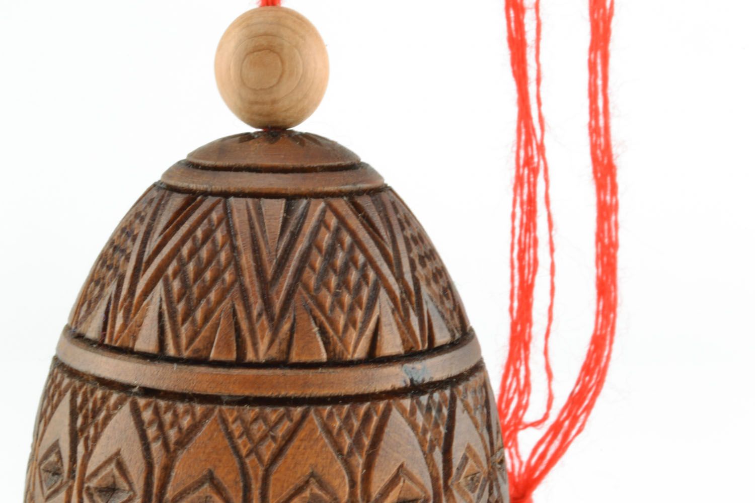 Interior pendant in the shape of wooden egg photo 3