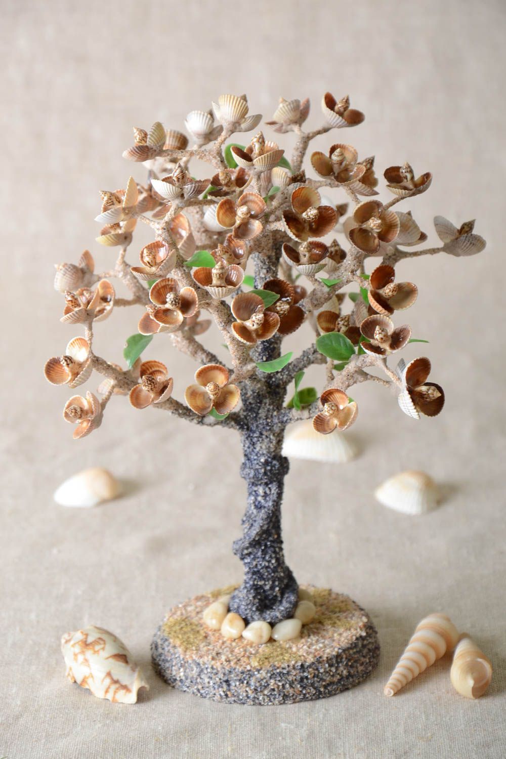 Handmade tree artificial tree with flowers decoration tree table decor photo 1