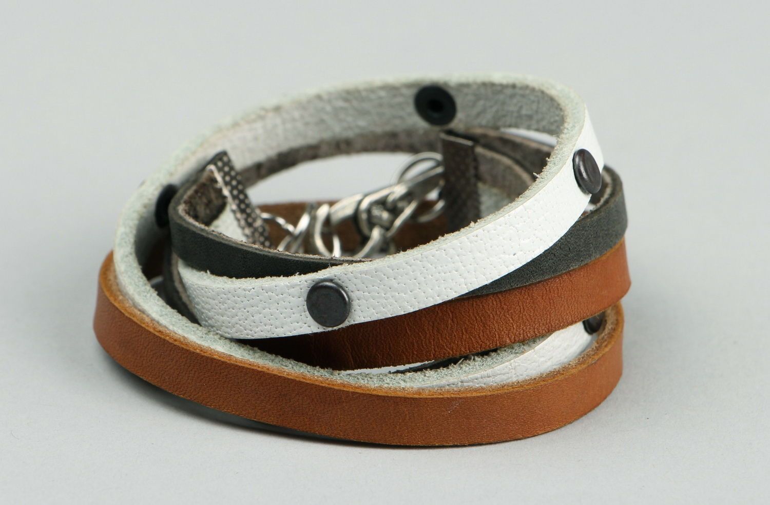 Multilayer leather bracelet  photo 4