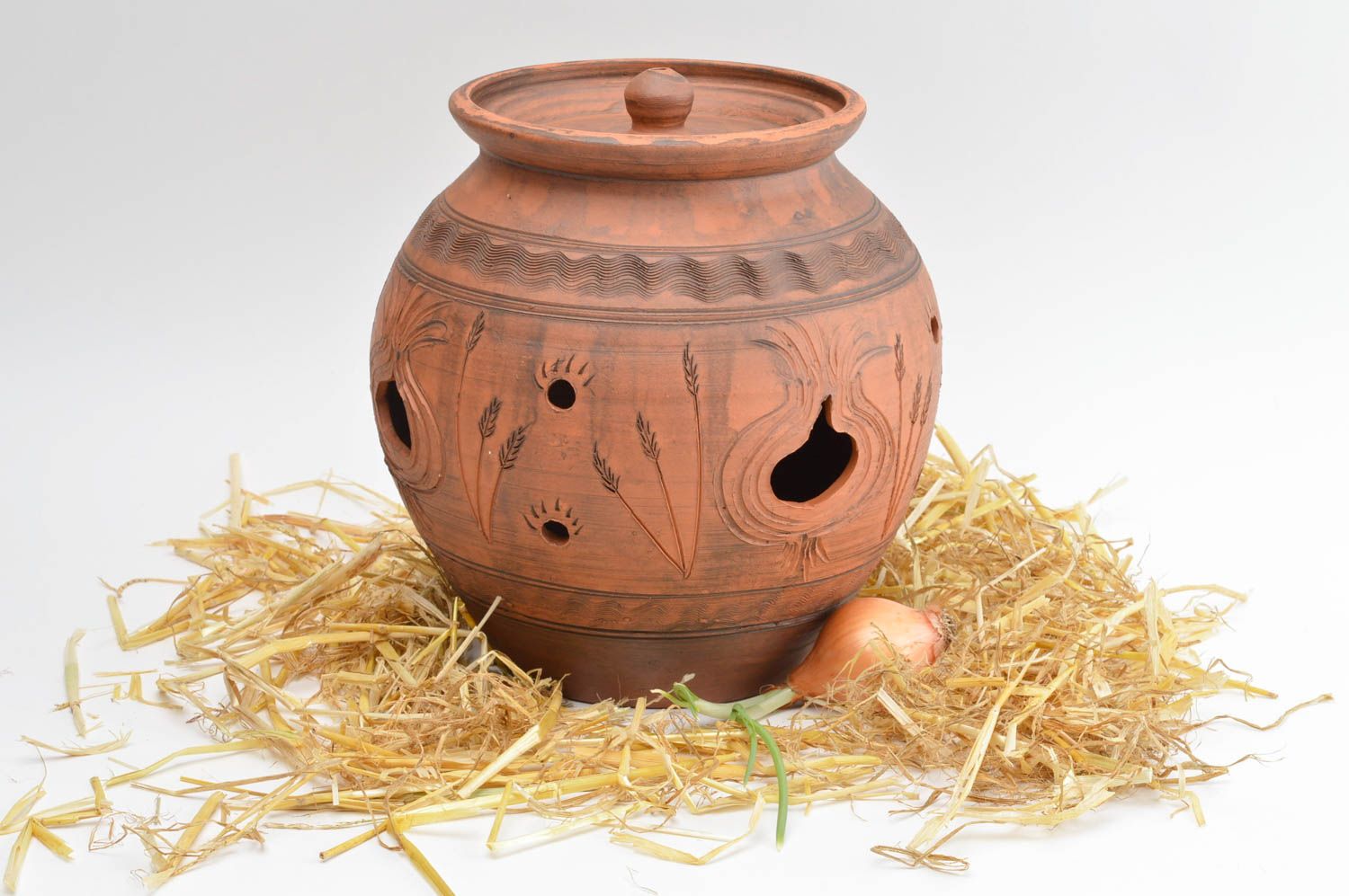 Keramik Geschirr handmade Ton Topf mit Deckel Küchen Geschirr Geschenk Idee  foto 1