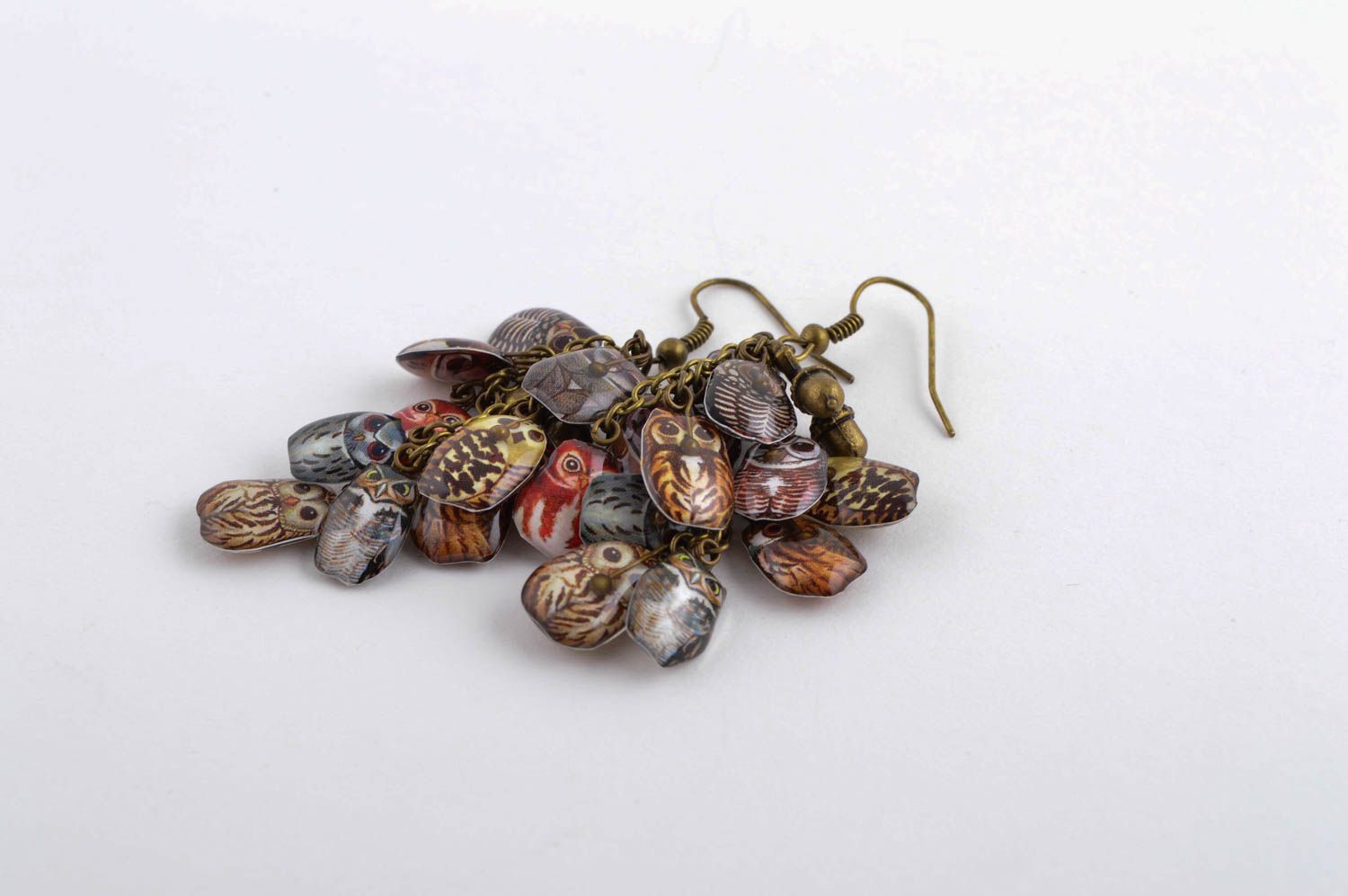 Handmade designer cute earrings unusual metal earrings elegant jewelry photo 4