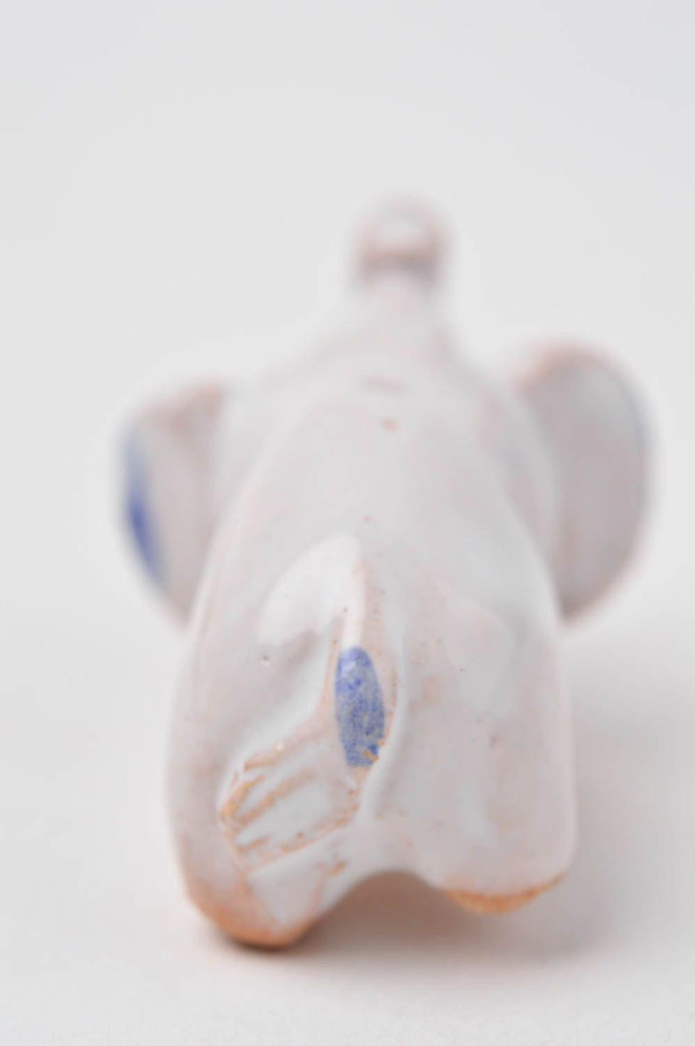 Handmade designer animal figurine unusual clay statuette decorative use only photo 9