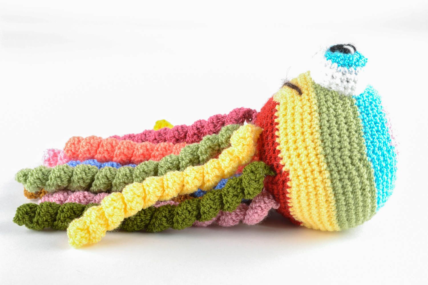 Peluche tricotée en forme de pieuvre faite main photo 1