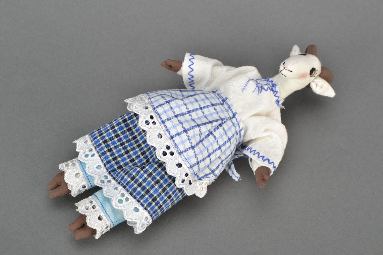 Fabric toy Goat Vera photo 2