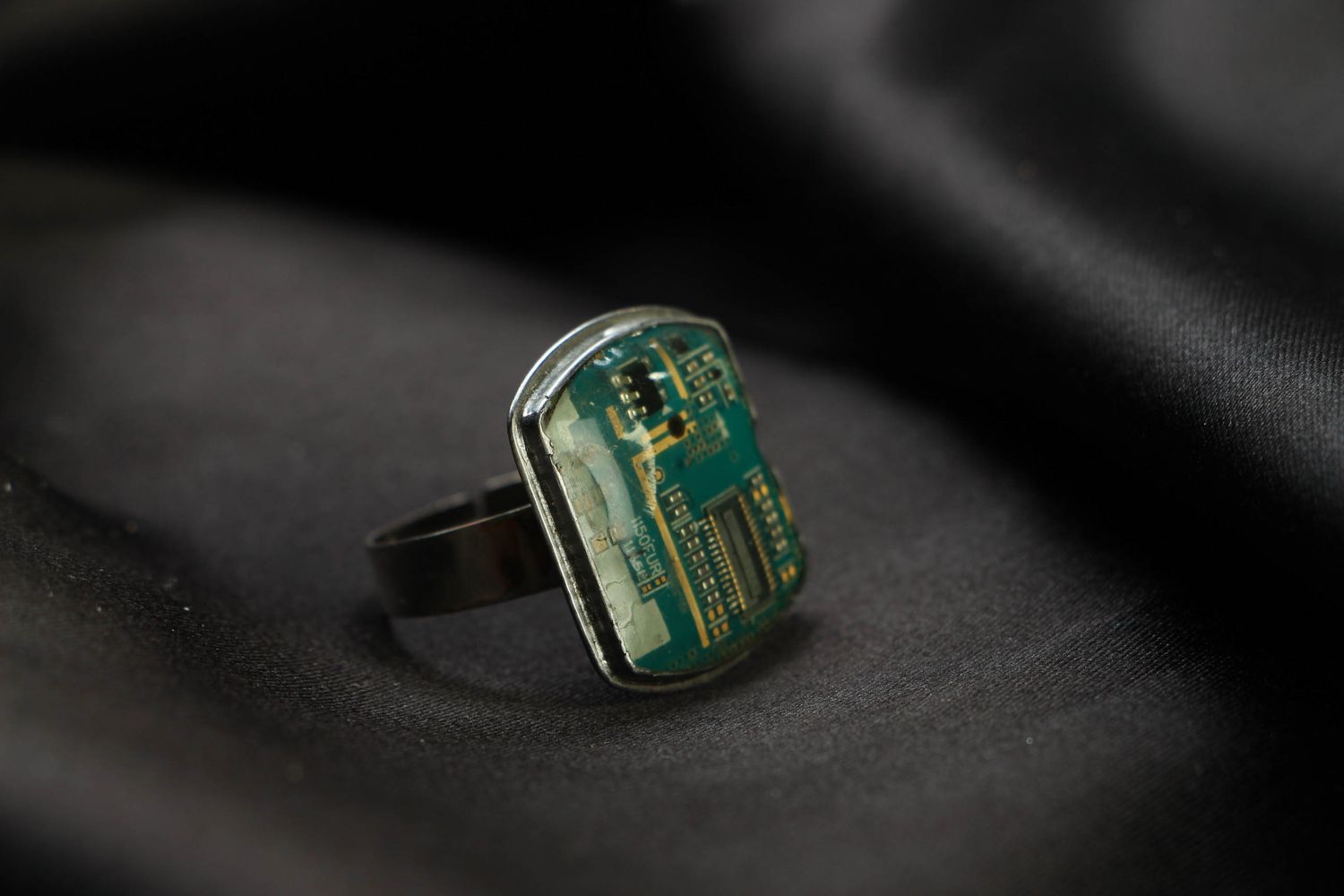 Cyberpunk Ring aus Metall  foto 1